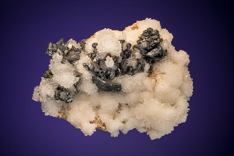ACANTHITE on CALCITE